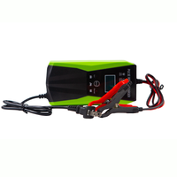 Réparation d'impulsion de chargeur de batterie de voiture électrique de 12V 10A avec l'affichage à LED pour la norme britannique/ue de prise de véhicule électrique de véhicule à moteur