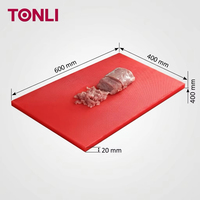 Planche à découper rectangulaire en plastique PE durable et écologique pour la cuisine