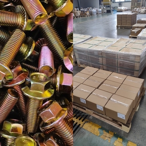 Proveedor de Fábrica ODM OEM ASME B18.2.1 B18.2.3.4M <span class=keywords><strong>IFI</strong></span> 111 10 # Perno hexagonal con brida de zinc de 2'' Gr 2/5/8 con tuercas hexagonales con brida - Product Image 6