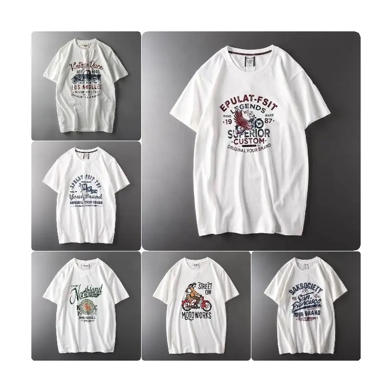 T Shirt Men's For men Logo Print Shirt High Quality Summer Short Sleeve Cotton Best Selling T-shirts For Men