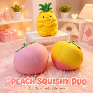 Jouet Squishy Pêche Géant Extensible, Fidget Toy Fruité Durable, Jouets Anti-Stress en Caoutchouc TPR Souple pour Enfants et Adultes - Product Image 1