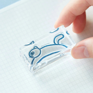 Sello de goma transparente diseño personalizado diario decoración logotipo de sello de goma acrílica transparente - Product Image 4