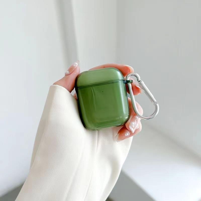 สีเขียวใสพร้อมตะขอสีเงิน