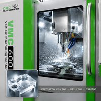 Centre d'usinage vertical VMC600, fraiseuse CNC 3 axes, déplacement 500x350x450mm, BT40, 8000 tr/min, ATC 16 outils pour moules et pièces automobiles