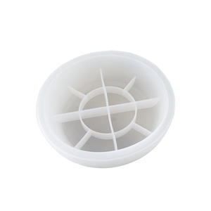 Grand moule rond en silicone pour pot <span class=keywords><strong>à</strong></span> bougie et bol de rangement, moule en résine époxy, <span class=keywords><strong>plâtre</strong></span> de gypse, porte-cire, récipient pour l'artisanat DIY - Product Image 5