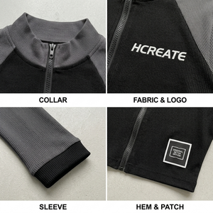 Hot Supplier Custom <b>Cropped</b> Full Zip Raglan Sleeve Jacket Solid Color Streetwear Long Sleeve Slim Breathable Knit <b>Top</b> for Womens - Product Image 4