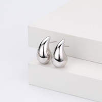 Boucles d'oreilles créoles géométriques Yunzhi personnalisées en argent 925 plaqué platine/or 18 carats, haute qualité, mode minimaliste, griffes classiques pour femme