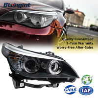 Convient pour les BMW Série 5 E60 de 2003 à 2010, ensemble de phares, remplacement de l'ancien par le nouveau, phare à LED Angel Eye, faisceau de croisement, lentille