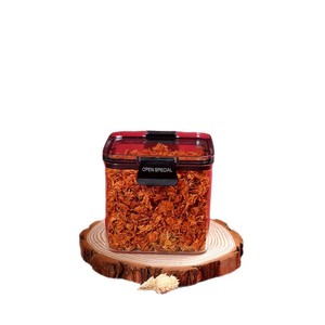En stock : Boîtes de conservation carrées en plastique hermétiques pour la cuisine, idéales pour les céréales, les fruits secs et les collations ; transparentes - Product Image 3