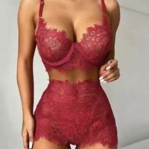 X2026, suministro de fábrica de China, conjuntos de lencería Sexy de encaje negro, nuevo tipo de encaje, gran oferta, buena calidad, lencería Sexy barata para mujer - Product Image 6