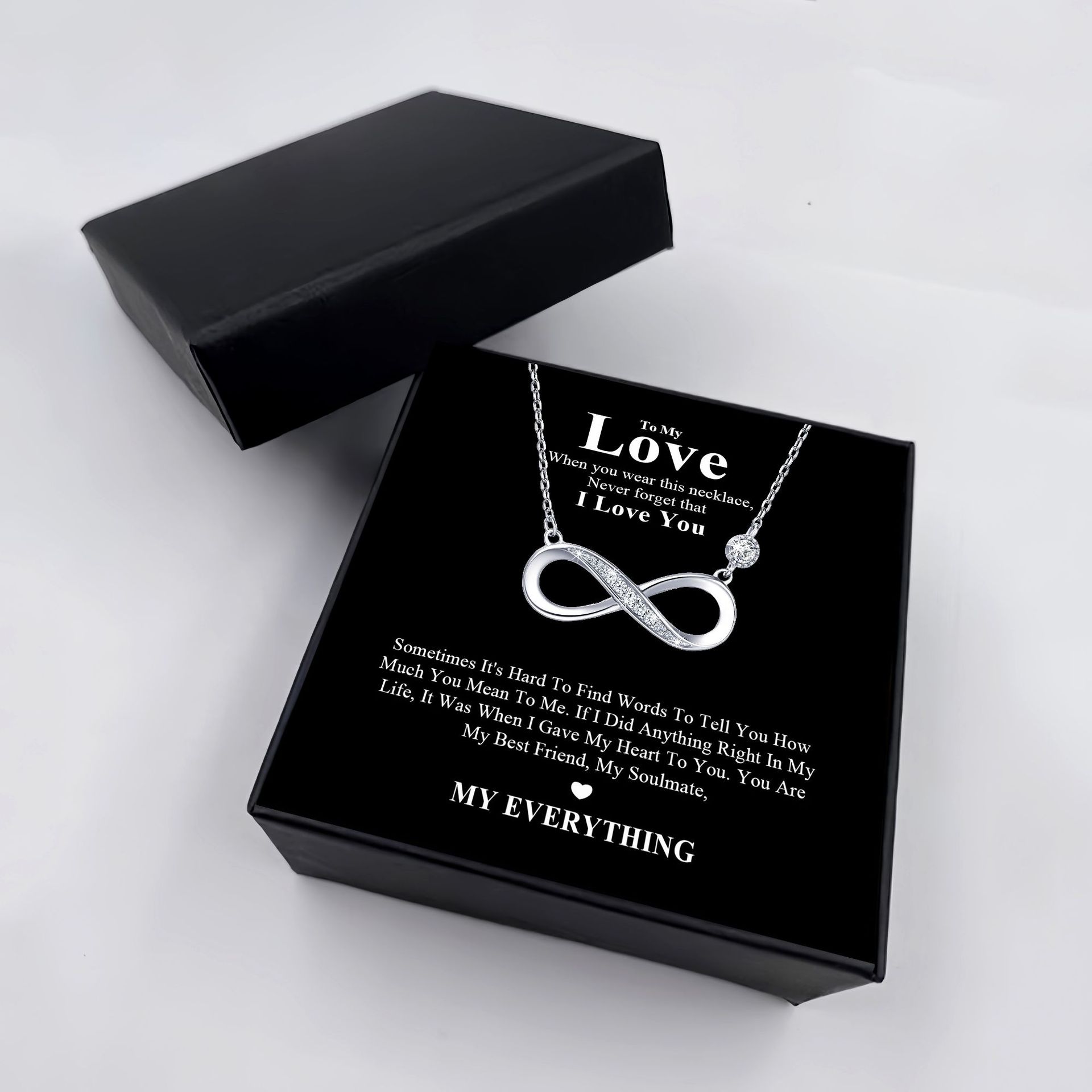8 word necklace-black gift card