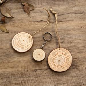 شعار قابل للطباعة سلسلة مفاتيح خشبية قلادة الإعلان هدية فارغة سلاسل المفاتيح الخشبية - Product Image 1