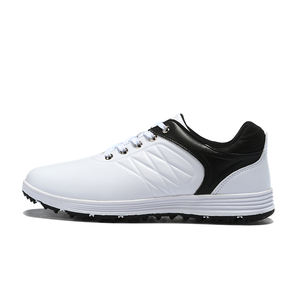 Chaussures de <span class=keywords><strong>golf</strong></span> professionnelles en cuir microfibre antidérapantes pour hommes, lacet rotatif en acier, à prix réduit, vente en gros - Product Image 5