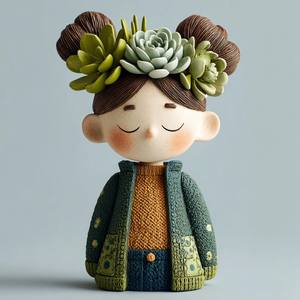 WeiVista resina arte moderno creativo niña <span class=keywords><strong>busto</strong></span> estatua escritorio Decoración - Product Image 1