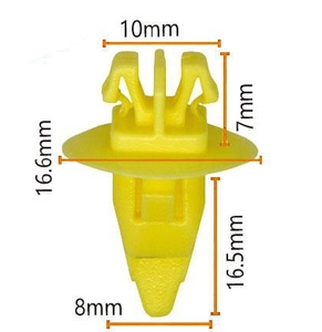 QGC-B129 jaune de haute qualité en Stock en gros pour Toyota Clips de panneau de véhicule 1000 pièces/sac 20 sacs/Carton nouvelle garniture de voiture en plastique <span class=keywords><strong>Fixin</strong></span> - Product Image 2