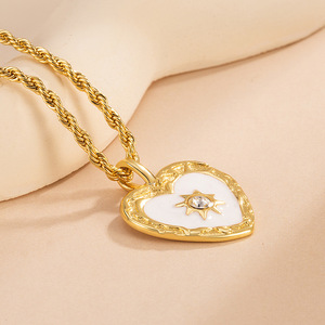 Collar Chapado en Oro de 18k Resistente al Agua y al Deslustre para Mujer, Cadena Delicada Hipoalergénica, Joyería para Uso Diario, Venta al por Mayor - Product Image 1