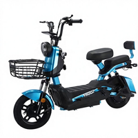 Vélo électrique de ville à moteur sans balais 48V 350W à bas prix, batterie au plomb-acide 12Ah, cadre robuste, longue autonomie, vélo électrique pour adultes