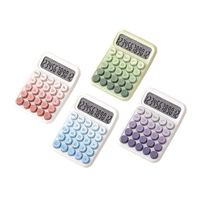 Calculatrice numérique professionnelle à grand écran de 12 chiffres, 25 touches, design élégant, pour étudiants, comptabilité et bureau, alimentée par piles, en plastique