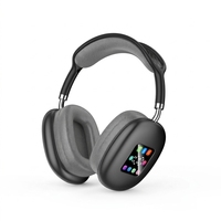 Headset Gaming Nirkabel Over-Ear ANC dengan Layar RGB, Kontrol Sentuh, Panel LED, Latensi Rendah, Audio HiFi, AAC Dynamic JL