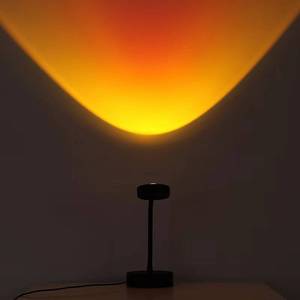 Lampadaire projecteur de coucher de soleil LED Design <span class=keywords><strong>moderne</strong></span> créatif pour chambre et salon Filet <span class=keywords><strong>rouge</strong></span> Corps en plastique de petite taille - Product Image 4