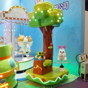 Manège Lapin de Course NINIX, le préféré des enfants, adapté aux enfants de 6 ans et plus, à monnayeur, en ABS, 2 joueurs - Product Image 4