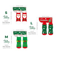 Furrivo Kerst Cartoon Huisdierensokken Antislip Anti-val Anti-vuil Schattig Hond Kat Polyester Spandex Alle seizoenen Grensoverschrijdend