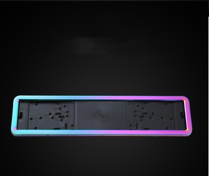 Châu Âu xe giấy phép tấm khung 1PC thép không gỉ vuông EU compliant số tấm chủ 53.5x12.5cm - Product Image 5