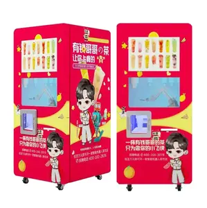 hot sale THLEE bubble tea vending machine 24 hours high efficiency robot arm Hotel Subway Station Shopping Mall vending machine
