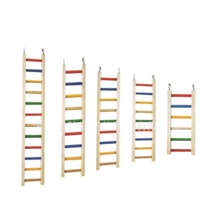 Juguete de Madera Ecológico para Pájaros, Escalera Colorida para Masticar, Alivia el Aburrimiento y la Depresión en Mascotas, Venta al por Mayor de Fábrica - Product Image 1