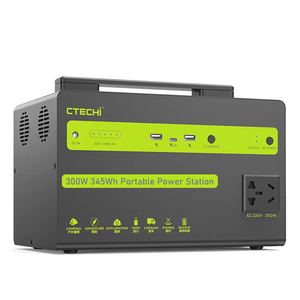 Station d'alimentation portable 300W 600W avec batterie à décharge profonde, générateur solaire pour camping, extérieur et alimentation de secours - Product Image 1
