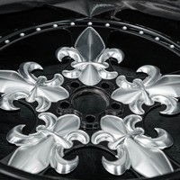 Jantes bicolores noir et argent, design à relief tridimensionnel avec déport profond, 5x112/120/130 PCD, 19-23 pouces