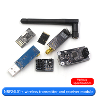 Module émetteur-récepteur RF Tejaite NRF24L01+PA+LNA 2,4 GHz avec interface SPI, portée de 1,1 km et antenne