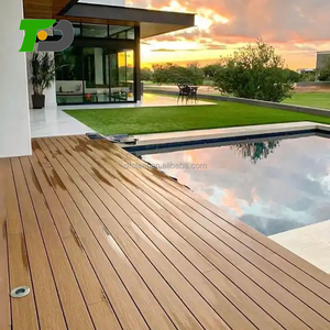 DF - Revestimiento para Pisos de Exterior Resistente al Agua con 25 Años de Garantía, Madera Plástica Compuesta para Jardín, <span class=keywords><strong>Tarima</strong></span> de WPC para Exterior, Precio Económico - Product Image 2