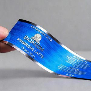 Étiquette personnalisable pour emballage de sérum capillaire, huile de croissance des cheveux, peptides, logo, autocollant, parfum, brillant à lèvres, dorure à chaud - Product Image 2