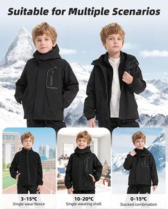 Chaqueta Infantil Personalizada al <span class=keywords><strong>por</strong></span> Mayor con Logotipo, Chaqueta de una Sola Capa, Cortavientos, Impermeable, para Montañismo al Aire Libre - Product Image 6
