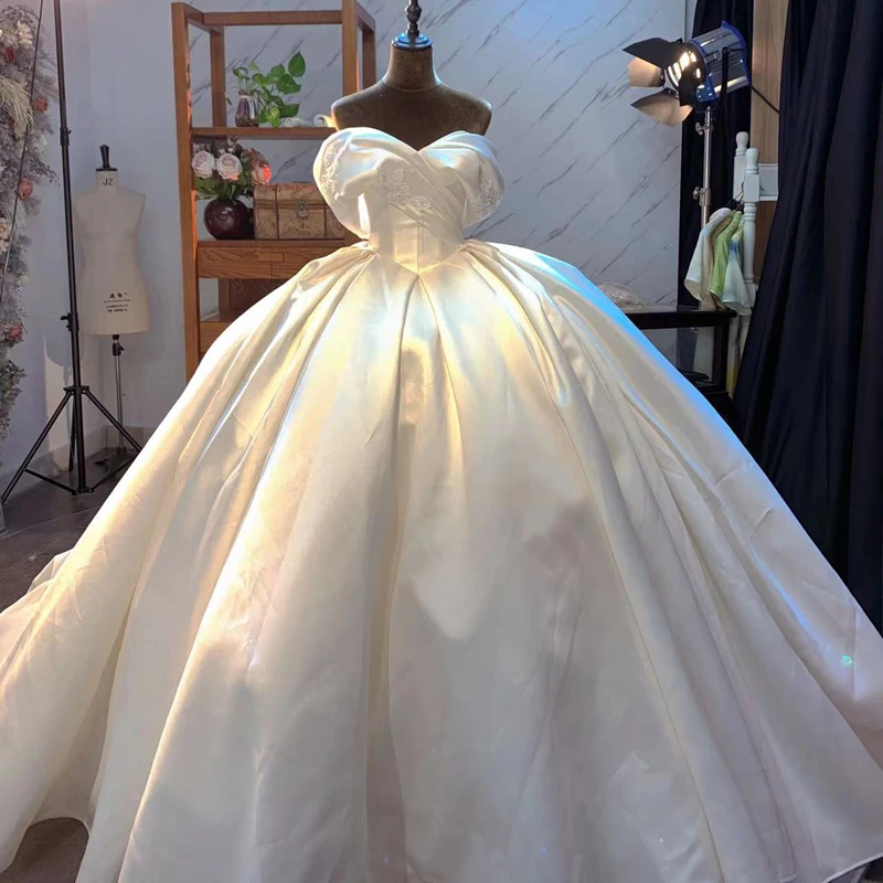 XS01 роскошное 2022 новый дизайн с открытыми плечами дышащее Формальное свадебное платье без рукавов