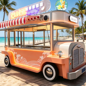 Carrito de Comida Móvil Multifuncional Comercial, Remolque de Concesión con Servicio Personalizado para Venta de Aperitivos y Bebidas - Product Image 1