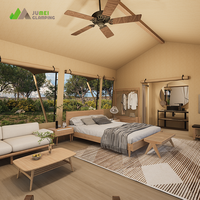 Tente de glamping extensible de luxe JUMEI Hotel Resort, résistante au feu et à la moisissure