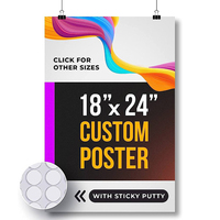 Affiches graphiques A1 A0 A2 de haute qualité en gros Brochures imprimées numériques personnalisées avec impression de papier et de carton de logo