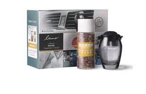 Diffuseur de parfum en verre à clip de ventilation en zéolite naturelle, parfum de <span class=keywords><strong>jasmin</strong></span>, parfum solide longue durée, désodorisant d'intérieur de voiture vide - Product Image 6