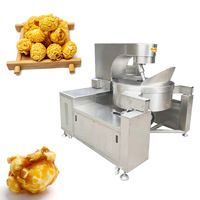 Machine industrielle de fabrication de Popcorn en forme de boule de gaz, grand Caramel pour Popcorn industriel