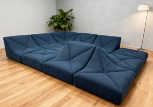 Dune <span class=keywords><strong>Sofa</strong></span> gratis kombinasi malas Sleepable Lie inovasi kepribadian kain Set untuk orang tua anak interaktif spons - Product Image 3