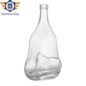 Độc đáo 1000ml Chai thủy tinh với khắc 3D sư tử bên ngoài cho Tequila Whisky Vodka tùy chỉnh rỗng Tinh Thần Rượu chai Stopper - Product Image 3