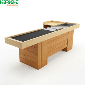 Stainless Steel Retail <b>Checkout</b> <b>Counter</b> Conveyor Cashier <b>Counter</b> Modern POS Billing Table for Supermarket Store - Product Image 3