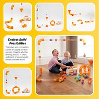 Fat Brain Toys Original Air Toobz Plush, jouets de construction STEM à air comprimé pour enfants et adolescents de 0 à 3 mois