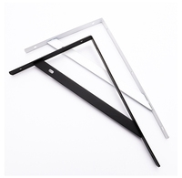 Support mural triangulaire en métal noir et blanc à 90 degrés Support mural pour étagère murale suspendue
