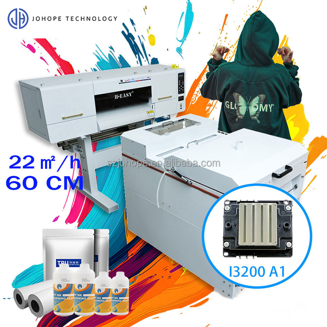 High Speed I3200 DTF Machine 60CM Impresora 1200 Dpi 12m²/h Imprimante Con Shaker Para Camisetas Y Sudaderas