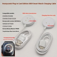 Chargeur de montre intelligente sans fil, câble de charge micro-USB pour montre intelligente avec gaine en PVC, 2 broches, 4 broches, chargeur magnétique USB pour montre intelligente