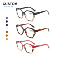Vente en gros de lunettes de lecture de qualité supérieure avec logo personnalisé, légères, de style œil de chat, pour femmes