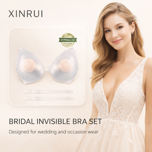 <span class=keywords><strong>Soutien</strong></span>-<span class=keywords><strong>gorge</strong></span> adhésif transparent Xinrui <span class=keywords><strong>avec</strong></span> bretelles amovibles et ailes latérales invisibles pour robes décolletées - Product Image 4
